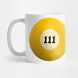 111 Angel Number Pool Ball Mug